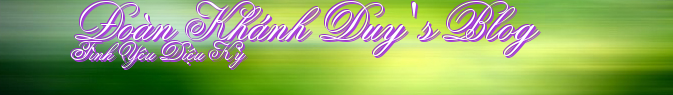 Đoàn Khánh Duy 's Blog