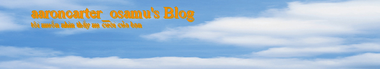 aaroncarter_osamu's Blog