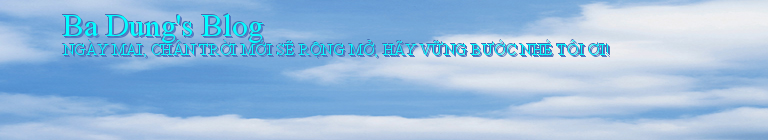 Ba Dung's Blog
