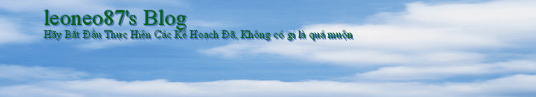 leoneo87's Blog