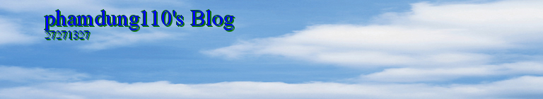 phamdung110's Blog