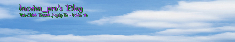 hocvien_pro's Blog