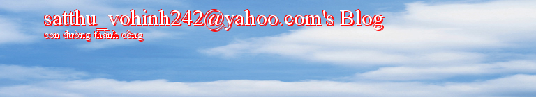 satthu_vohinh242@yahoo.com's Blog