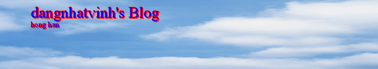 dangnhatvinh's Blog
