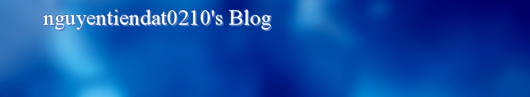 nguyentiendat0210's Blog