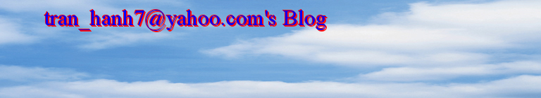 tran_hanh7@yahoo.com's Blog