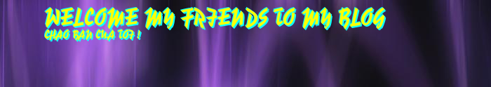 WELCOME MY FRIENDS TO MY BLOG 