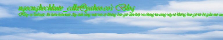 ngocnghechkute_cdkt@yahoo.co's Blog