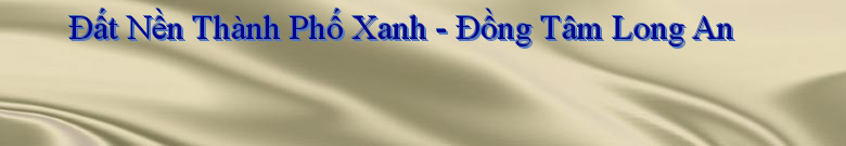 Đất Nền Thành Phố Xanh - Đồng Tâm Long An