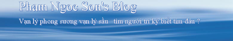 Pham Ngoc Son's Blog