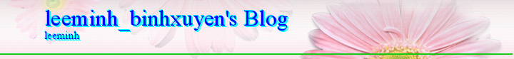 leeminh_binhxuyen's Blog