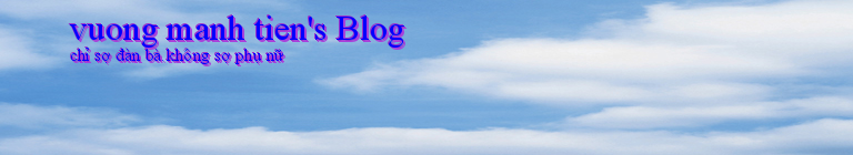 vuong manh tien's Blog