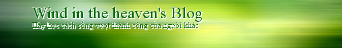 Wind in the heaven's Blog