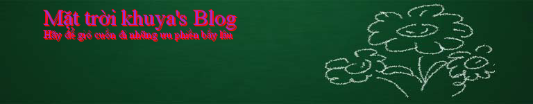 Mặt trời khuya's Blog