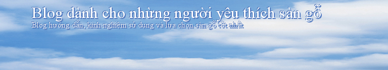 Blog dành cho nhừng người yêu thích sàn gỗ