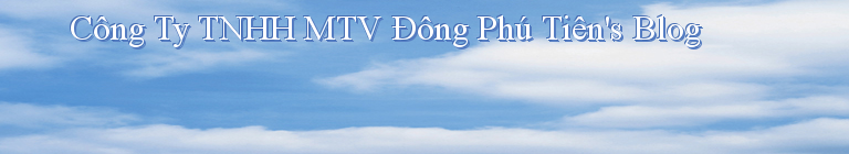 Công Ty TNHH MTV Đông Phú Tiên's Blog