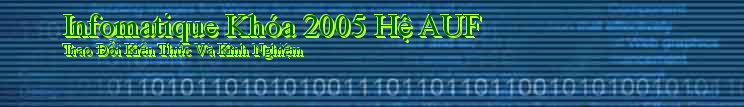 Infomatique Khóa 2005 Hệ AUF