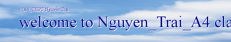 11A4_THPT Nguyễn Trãi
