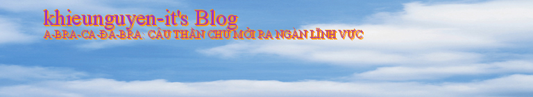 khieunguyen-it's Blog