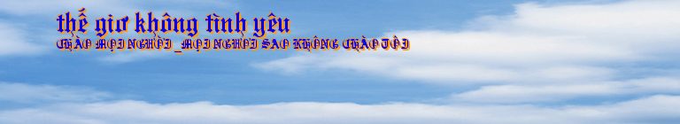thế giơ không tình yêu