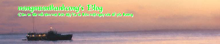 mongmuonthanhcong's Blog