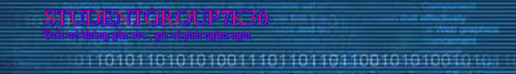 STUDENTGROUP7K30