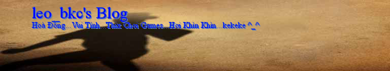 leo_bkc's Blog