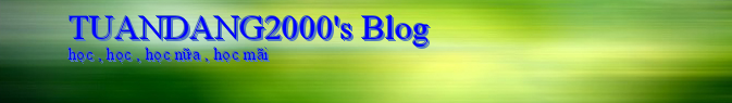 TUANDANG2000's Blog